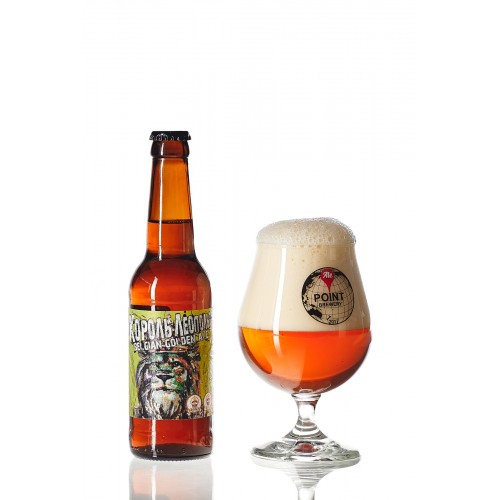 ПИВО КОРОЛЬ ЛЕОПОЛЬД BELGIAN GOLDEN ALE ALE POINT BREWERY СВІТЛЕ НЕФІЛЬТРОВАНЕ 7,2° 0,33Л